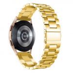 Pulseira Bracelete Aço Stainless Lux + Ferramenta para Samsung Galaxy Watch4 Classic 46mm Gold