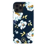 Kingxbar Capa Blossom Decorated Original Swarovski Crystals iphone 12 Pro Max Multicolour (gardenia) - 6959003590572