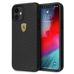 FERRARI Fercahcp12sbk iphone 12 Mini 5,4 "preto Black Capa On Track Real Carbon - 3700740480106