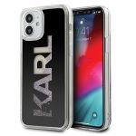 KARL LAGERFELD Klhcp12sklmlbk iphone 12 Mini 5,4" Czarny/preto Capa Karl Logo Glitter - 3700740483343