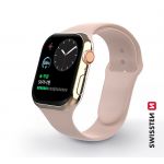 Swissten Bracelete Silicone para Apple Watch 42-44mm Sand Pink