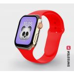 Swissten Bracelete Silicone para Apple Watch 38-40mm Red