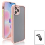 Kit Capa Anti Choque Camera Protection + Suporte Magnético L Safe Driving Carro para iphone Xr - Rosa