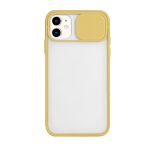 Capa Slide Window Anti Choque Frosted para iphone Xr - Amarelo