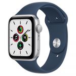 Apple Watch SE GPS 44mm Aluminio Prateado Bracelete Desportiva Abissal Blue