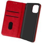 Avizar Capa para iPhone 13 Pro Max com Função Carteira e Suporte Vídeo - Red - FOLIO-CHESTER-RD-13PM