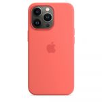 Apple Capa Magsafe iphone 13 Pro Silicone Toranja Pink