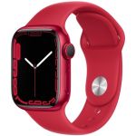 Apple Watch Series 7 GPS 41mm Alumínio Red c/ Bracelete Desportiva