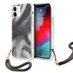 Guess Capa Guhcp12sksmagr iphone 12 Mini 5,4 "cinzento / Cinzento Hardcase Marble Collection