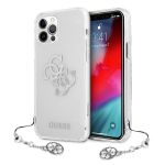 Guess Capa Guhcp12lks4gsi iphone 12 Pro Max 6.7 "transparente Hardcase 4G Prateado Charms Collection