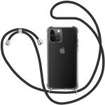 4-OK Capa de telemóvel com corda Lace 6.7 iPhone 13 Pro Max Black