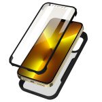 Avizar Capa iphone 13 Pro Costas Plexiglas e Frente Polímero, Cantos Reforçados Black - BACK-180-BK-13PR