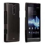 Capa case-mate barely there case sony xperia s - brushed aluminio Black
