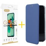 Accetel Conjunto 1 X Película de Vidro + Capa para Samsung Galaxy S9 PRM Flip Cover Azul - 8434009553632