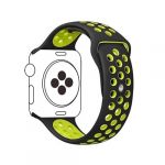 Bracelete Desportiva para Apple Watch Series 7 - 45mm - Preto / Verde - 7427269095210