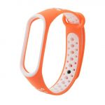Bracelete Desportiva para Xiaomi Mi Band 4 - Laranja / Branco - 7427286128748