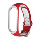 Bracelete Desportiva para Xiaomi Mi Band 4 - Vermelho / Branco - 7427286128663