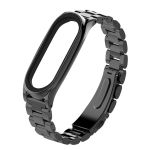 Bracelete de Aço + Ferramenta para Xiaomi Mi Band 3 - Preto - 7427286124566
