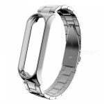 Bracelete de Aço + Ferramenta para Xiaomi Mi Band 3 - Cinza - 7427286124559