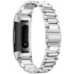 Bracelete de Aço + Ferramenta para Fitbit Charge 3 / Charge 3 SE - Cinza - 7427286124139