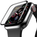 Película Protetora de Vidro Com Bordas Pretas para Apple Watch Series 6 - 44mm - 7427286097235