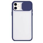 Capa Proteção Camara Deslizante para iPhone 12 Mini - Azul Escuro - 7427286101260