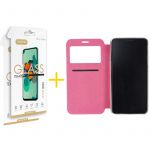 Accetel Conjunto 2x Película de Vidro + Capa para iPhone 13 Pro Max Gandy Flip Cover Pink - 8434009599135