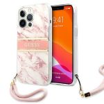 Guess Capa Guhcp13lkmabpi iphone 13 Pro 13 6,1" Rózowy/cor-de-rosa Hardcase Marble Strap Collection - 3666339023096