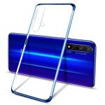 Huawei Capa Silicone Traseira Clear Color Case Gel Electroplating Frame Cover Nova 5T Honor 20 Honor 20 Pro Honor 20S Azul - 9111201898257