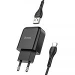 HOCO Cabo Travel Charger usb + Cable 2A N2 Vigour Black - 6931474746153