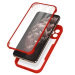 Avizar Capa para iPhone 11 Pro Max Costas Plexiglas e Frente Polímero Contono Vermelho - Back-180-rd-11pm