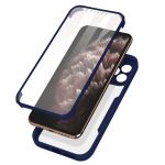Avizar Capa iPhone 11 Pro Max Costas Plexiglas e Frente Polímero Contono Azul-escuro - Back-180-bl-11pm
