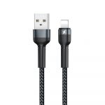 Remax Cabo - Lightning Cable Charging Data Transfer 2,4 a 1 M Black (Rc-124I Preto) - 6972174152837