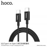 HOCO Cabo Cable - Skilled Power Delivery Charging Cable X23 Black - 6957531072881