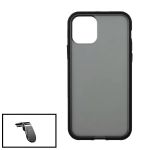 Kit Capa Traseira Anti Choque Fumada + Suporte de Carro Magnético L para iPhone 13 Pro Max Black - 7427285580349