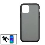 Kit Capa Traseira Anti Choque Fumada + Película Película de Vidro Temperado GorilasGlass + Suporte Magnético Com Pernas para iPhone 13 Pro Max Black - 7427285580301