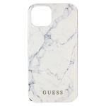 Avizar Capa iphone 13 Pro Max Rígido e com Contorno Flexível Marbre White - BACK-GUESS-MARWH-13PM