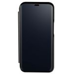 Avizar Capa fólio para o seu iPhone 13 aba Design espelhado com suporte video preto - FOLIO-MIRUP-BK-IP13
