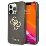 Guess Capa para iPhone 13 Pro Max Soft Silicone Glitter Guess - preto - BACK-PCUGL4G-BK-13PM