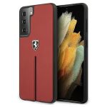 Capa Feosihcs21sre S21 G991 Czerwony/vermelho Hardcase Off Track Leather Nylon Stripe - 3700740496183