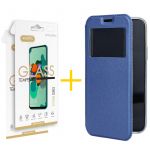 Accetel Conjunto 2x Película de Vidro + Capa Accetel para iPhone 12 Mini Gandy Flip Cover Blue - 8434009682943