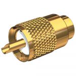 Shakespeare Marine Gold Solder-Type Connector w/UG175 Adapter & DooDad® Cable Strain Relief f/RG-58x