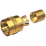 Shakespeare Marine Solderless PL-259 Connector for RG-8X or RG-58/AU Coax Gold Plated