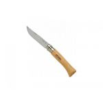 Opinel Pocket Knife No. 10 Stl. Steel Blade W. Wood Handle - 1255