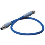 Mid Double-Ended Cordset - 0.5 Meter - Blue - DM-DB1-DF-00.5