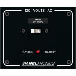 Standard Panel AC Main Double Pole w/30Amp CB & Reverse Polarity Indicator - 9982316B