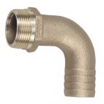 1-1/2" Pipe to Hose Adapter 90 Degree Bronze MADE IN THE USA - 0063DP8PLB