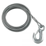 Fulton 7/32" x 50' Galvanized Winch Cable and Hook - 5,600 lbs. Breaking Strength - WC750 0100