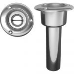 Mate Series Stainless Steel 0° Rod & Cup Holder - Open - Round Top - C1000ND