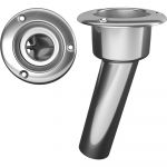 Mate Series Stainless Steel 15° Rod & Cup Holder - Open - Round Top - C1015ND
